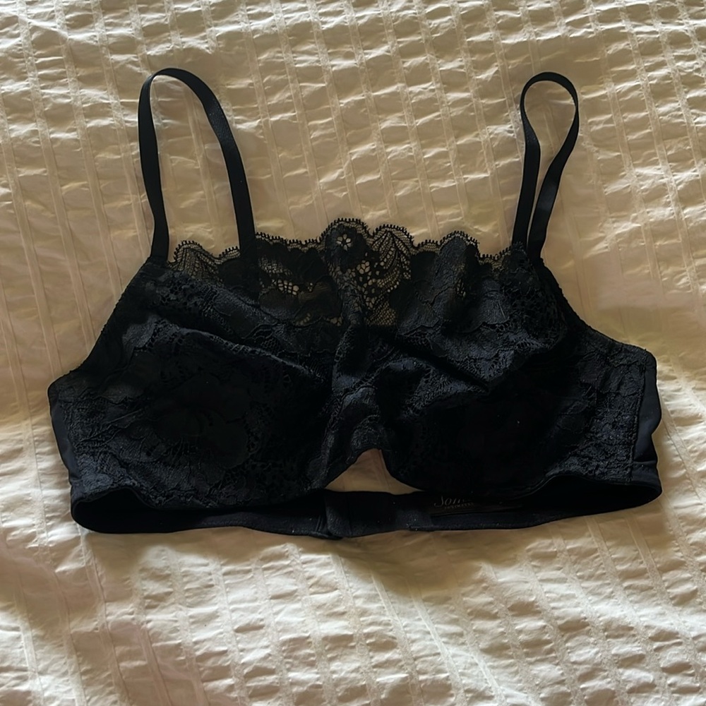 Soma cami bra, black lace, 34B